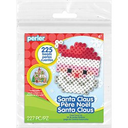 Perler Beads Santa Activity Kit with Pegboard (225 Count), 80-72232