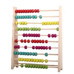 Pixnor Classic Wooden Abacus Educational Toy for Kids Children Colorful