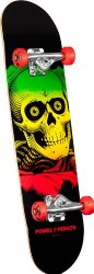 Powell-Peralta Blacklight Ripper Complete Skateboard, Red