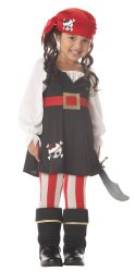 Precious Lil’ Pirate Girl’s Costume,Toddler L (4-6) , One Color