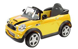 Rollplay 6V Mini Cooper Child’s Battery Ride-On, Yellow