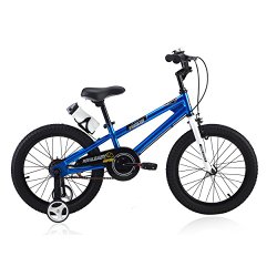 RoyalBaby BMX Freestyle Kids Bikes 18 inch, Blue, Boy’s Bikes and Girl’s Bikes as Gifts