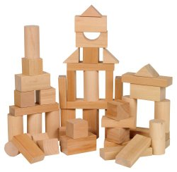 Small World Toys Ryan’s Room Wooden Toys – Bag O’ Blocks, Natural Wood