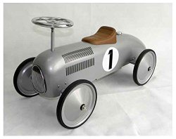 Speedster Racer Car in Silver Tone Finish