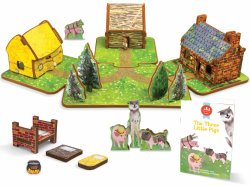 The Three Little Pigs Toy House and Storybook Playset