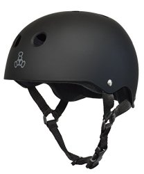 Triple Eight Brainsaver Helmet, Black Rubber, Large