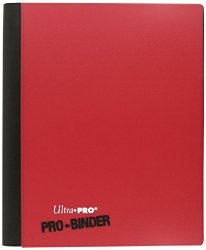 Ultra Pro PRO-Binder, 4-Pocket, Red/White