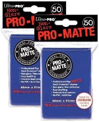 Ultra Pro PRO-MATTE (100 Count) Blue Deck Protector Sleeves – Magic the Gathering