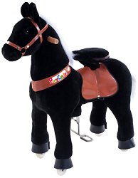 Vroom Rider X Ponycycle Ride-On Horse for 3-5 Years Old – Small (Black)