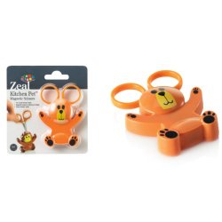 Zeal Bear Mini Animal Character Kitchen Scissors with Magnetic Base / Fridge Magnet