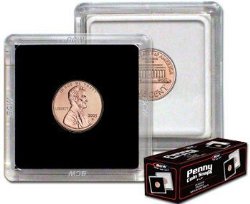 1 X 2×2 Coin Snap Holder Penny (19mm) Bundle of 25