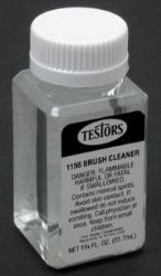 Brush Cleaner 1.75oz Testors Enamel Plastic Model Paint Thinner