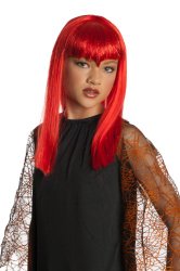 Child’s Red Glitter Vamp Wig