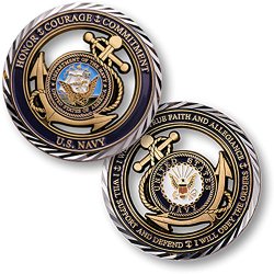 Core Values – U.S. Navy Challenge Coin