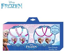 Disney Frozen Necklace and Bracelets Best Friends Jewelry Set
