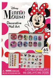 Disney Minnie Mouse Bowtique 65 Piece Decorative Nail Art Kit