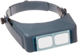 Donegan DA-5 OptiVisor Headband Magnifier, 2.5x Magnification, 8″ Focal Length