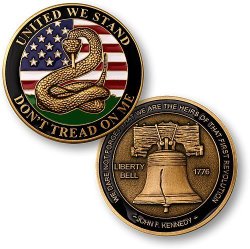 Don’t Tread on Me – Liberty Bell Challenge Coin