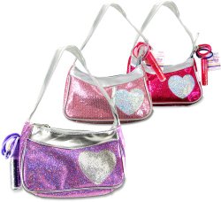 Expressions Girl / Heart Handbag with Accessories, One Assorted Pink or Fuschia