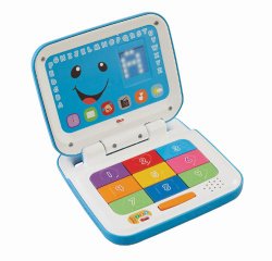 Fisher-Price Laugh & Learn Smart Stages Laptop, Blue/White