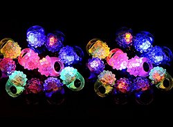 flashing ring for 2 pack , CNH Flashing LED Bumpy Jelly Ring (12 Pcs/pack)