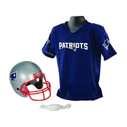 Franklin Sports NFL New England Patriots Replica Youth Helmet and Jersey Set