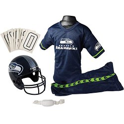 Franklin Sports NFL Seattle Seahawks Deluxe Youth Uniform Set, Medium