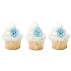 Frozen Fever Blizzard Buddy Olaf Cupcake Rings – 24 pc