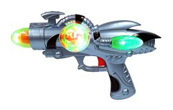 Galactic Space Infinity Blaster Pistol Toy Gun for Kids with Spinning Lights & Blasting Sounds