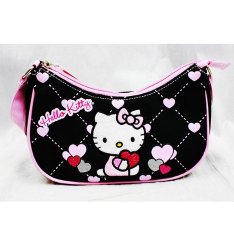 Handbag – Hello Kitty – Glitter Heart Black New Gifts Girls Purse Bag Toys 83070