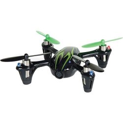 Hubsan H107C HD 61170-02 4 Channel 2.4GHz RC Quad Copter with HD Camera (Green/Black)