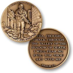 I Will Fear No Evil – Psalm 23 Coin
