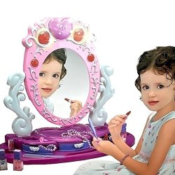 Kids Authority Deluxe Princess Kids Beauty Vanity Set Table Top Vanity Set