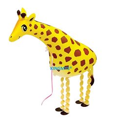 KINGMYS® My Own Pet Balloons Walking Animal Balloon Pets Air Walkers, Eco Balloon! Huge Balloon! Many Styles! (Giraffe)