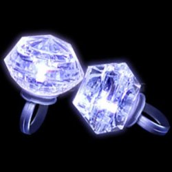 LED Diamond Bling Rings – Assorted