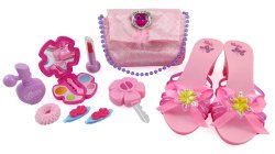 Little Princess Fasion Beauty Set for Girls with Pink Purse, Shoes & Accessories