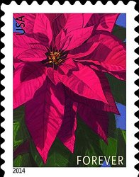 Poinsettia Sheet of 20 x Forever U.S. Postage Stamps