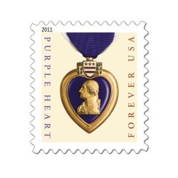Purple Heart Sheet of 20 x Forever Stamps