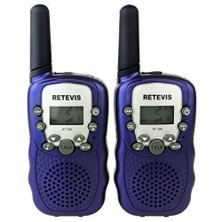 Retevis RT-388 Two Way Radio UHF 462.5625-467.7250MHz 22CH Kids Walkie Talkie with Flashlight (Blue,1 Pair)