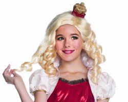 Rubies Ever After High Child Apple White Wig with Headpiece