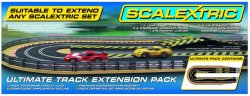 Scalextric C8514 Track Extension Pack Ultimate 1x Leap (Ramp Up and Ramp Down) Straight 2 Hairpin Curves 2x 1/4 Straight 4 Side Swipes
