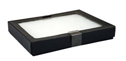 SE JT925 Glass Top Display Box with Metal Clips, 6.25″ x 5.25″ x 0.75″