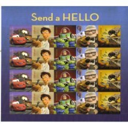 Send a Hello Disney Pixar US Forever Stamps Pane of 20