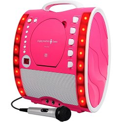 The Singing Machine SML343 Karaoke System Pink