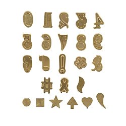 Walnut Hollow Hotstamps Number And Symbol Set 24 Piece