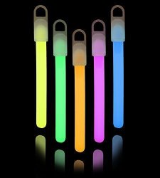 25 4″ Lumistick Glow Sticks Assorted Colors