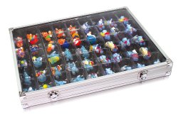 Aluminum Collecting Display Case for Legos, Squinkies, Rocks and MORE