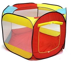 Ball Pit Play Tent for Kids – 6-sided Playhouse for Children – Fill with Plastic Balls or Use As an Indoor or Outdoor Tent (Balls Sold Separately) By Kiddey™