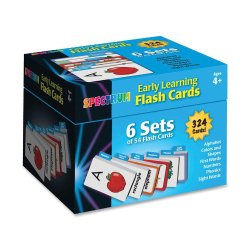 Carson Dellosa Early Learning Flash Cards: 6 Sets of  54 Flash Card (744085)