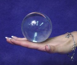 Clear Acrylic Contact Juggling Ball – 76mm